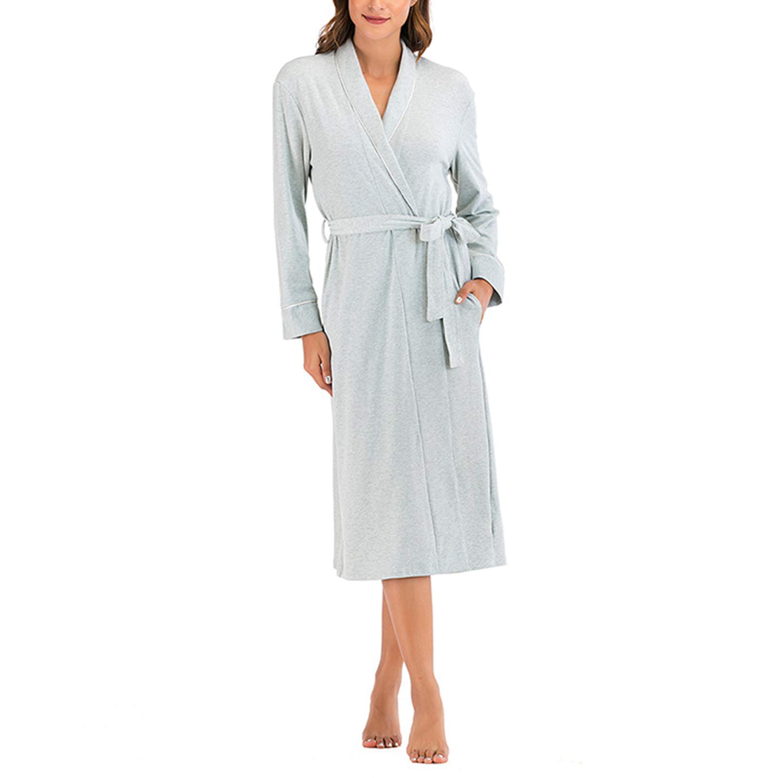 Robe de nuit ample couleur unie pour des week-ends cocooning