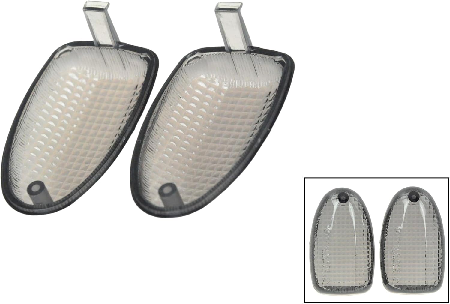 Front Turn Signal Idicator Blinker Light Lamp Lens Fit for BMW R1100GS; R1100 R ;R1100 S; R1200 C; R850 ; R1150 ; R850 ; K1200RS / K1200GT; (Smoke)