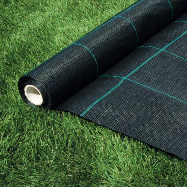 Malla Antihierba 1,05 x 100 Metros (105 m2), Tela contra Las Malas Hierbas, Duradera y Eficaz; Estabilización UV; para Jardín, Césped Artificial, Parterres y más (Peso 130 gr/m2)