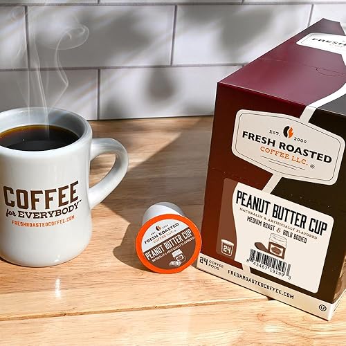 Miniatura 362 de Fresh Roasted Coffee, Peaberry de Tanzania, tostado ligero, Kosher, compatible con K-Cup, 24 cápsulas