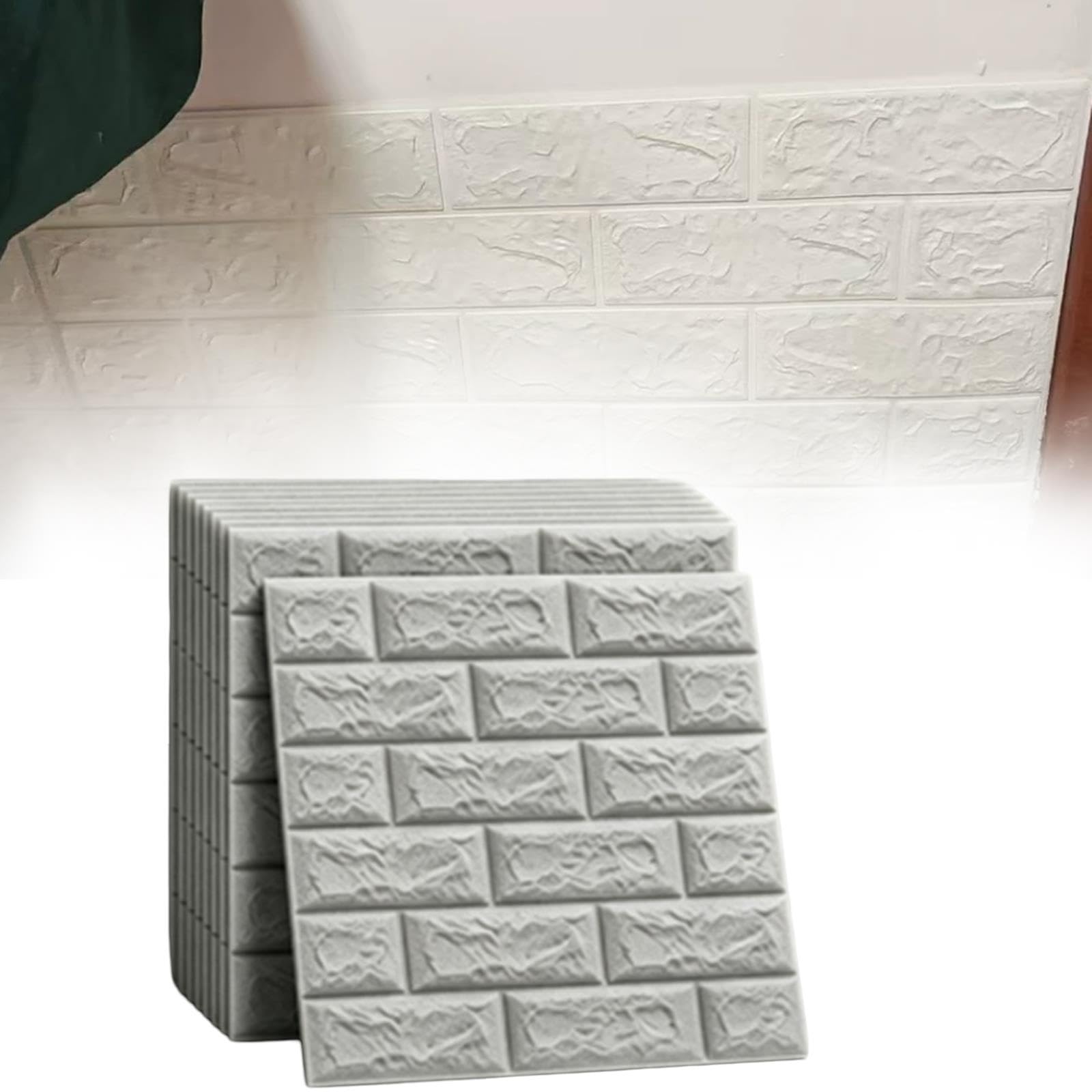 Pannelli murali 3D adesivi effetto pietra per rivestimento decorativo