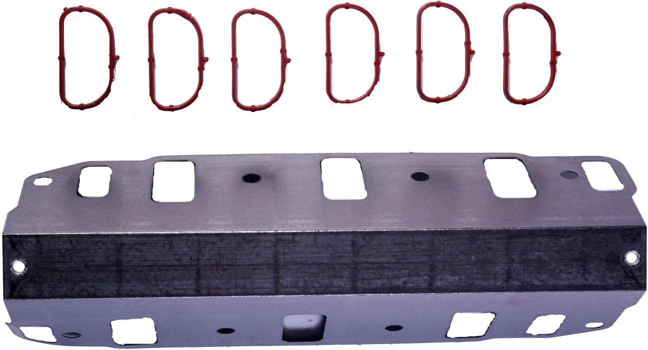 Intake Mainfold Set with Plenum Gaskets | Compatible with Chrysler/Dodge | 01-10 3.3L/201 and 02-11 3.8L/232 V6