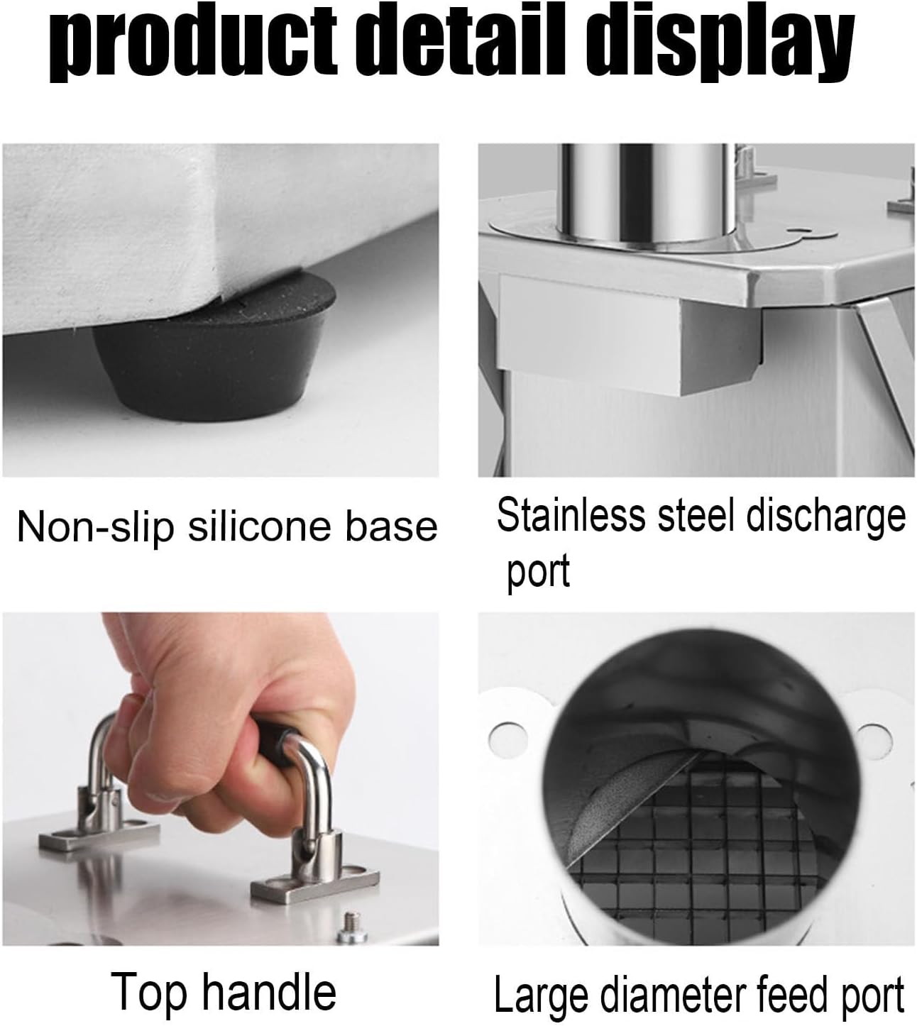 Electric Vegetable Dicer & Chopper, Automatic Food Processor for Onion & Potato, 6-15mm Cutting Blades, Efficient Kitchen Tool, 220V Electric Cutter