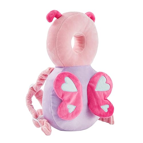 Miniatura 4 de Baby Head Potector - Mochila protectora de seguridad para niños y niñas, para gatear y caminar ajustable (mariposa)
