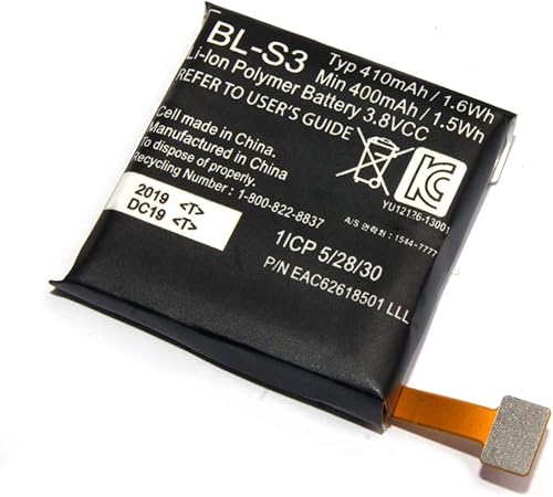Miniatura 4 de Batería de repuesto BL-S3 para LG G Watch R W110 LG-W110, reloj Urbane W150 LG-W150 con kits de herramientas de reparación