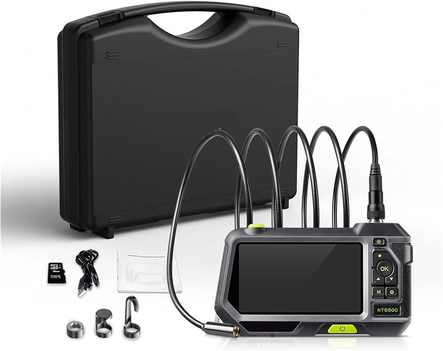 Sewer Camera 9" Monitor 20M Sewer Pipe Inspection Video Camera 17mm 8GB SD Card DVR IP68 Drain Sewer Pipeline Industrial Endoscope 8pcs LED