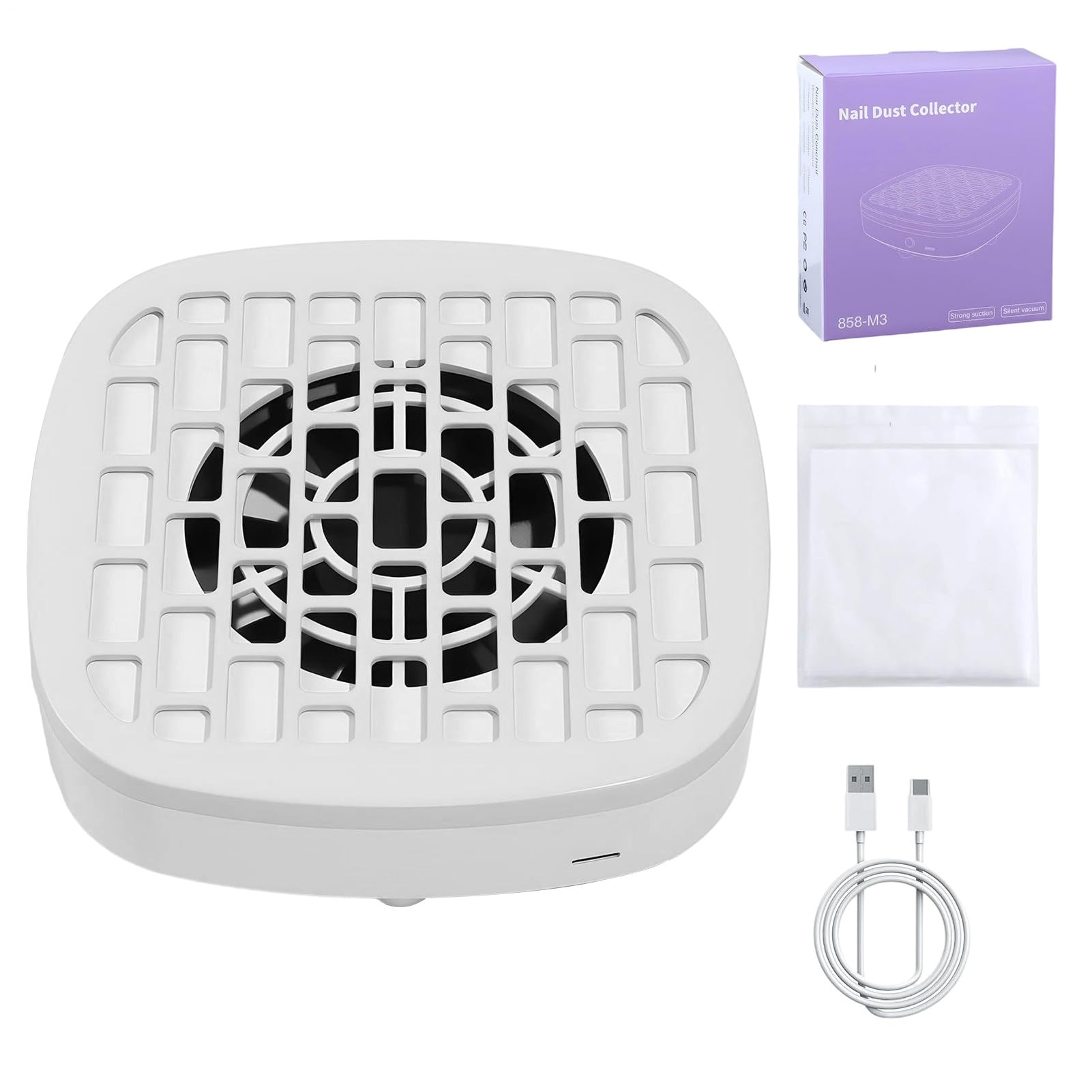 Aspirateur à poussière d'ongles pour table de manucure en studio