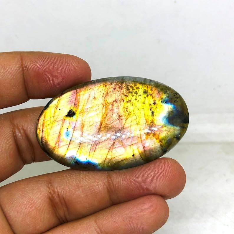 Cabochon en labradorite naturelle pour création de bague DIY