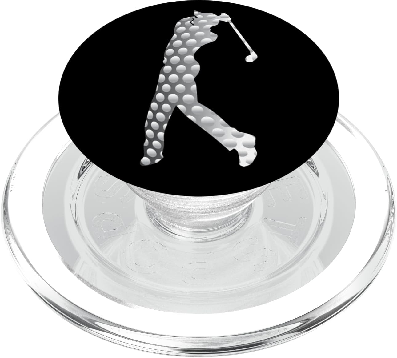Golf Man Black Fun-ny Golfing Golfer Gift PopSockets MagSafe PopGrip for iPhone