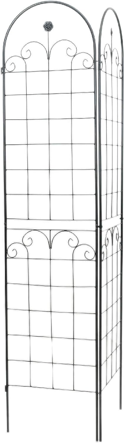 Metal Garden Trellis Panel for Climbing Plants, 19.7" Wide x 70.8" High, BG-Trellis-0036KD