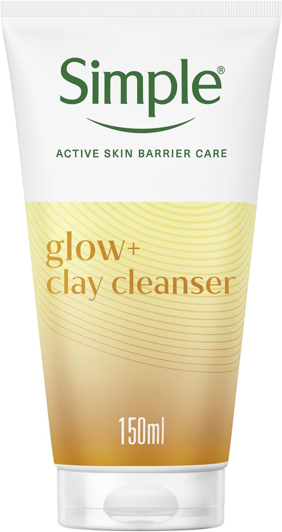 Simple Protect 'N' Glow Express Glow Clay Polish Cleanser leaves skin naturally glowing for expert facial skin care 150 ml