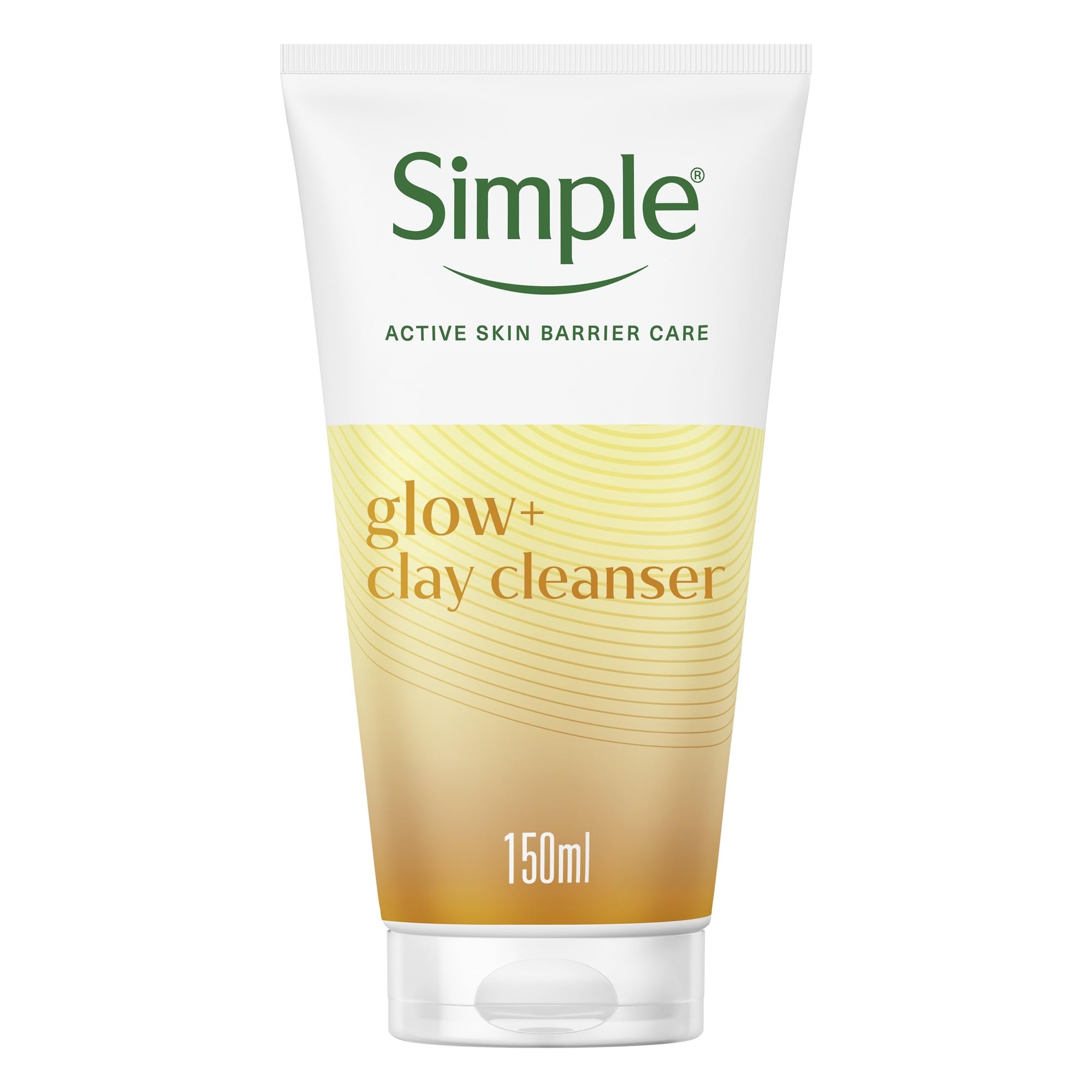 Simple Protect 'N' Glow Express Glow Clay Polish Cleanser leaves skin naturally glowing for expert facial skin care 150 ml