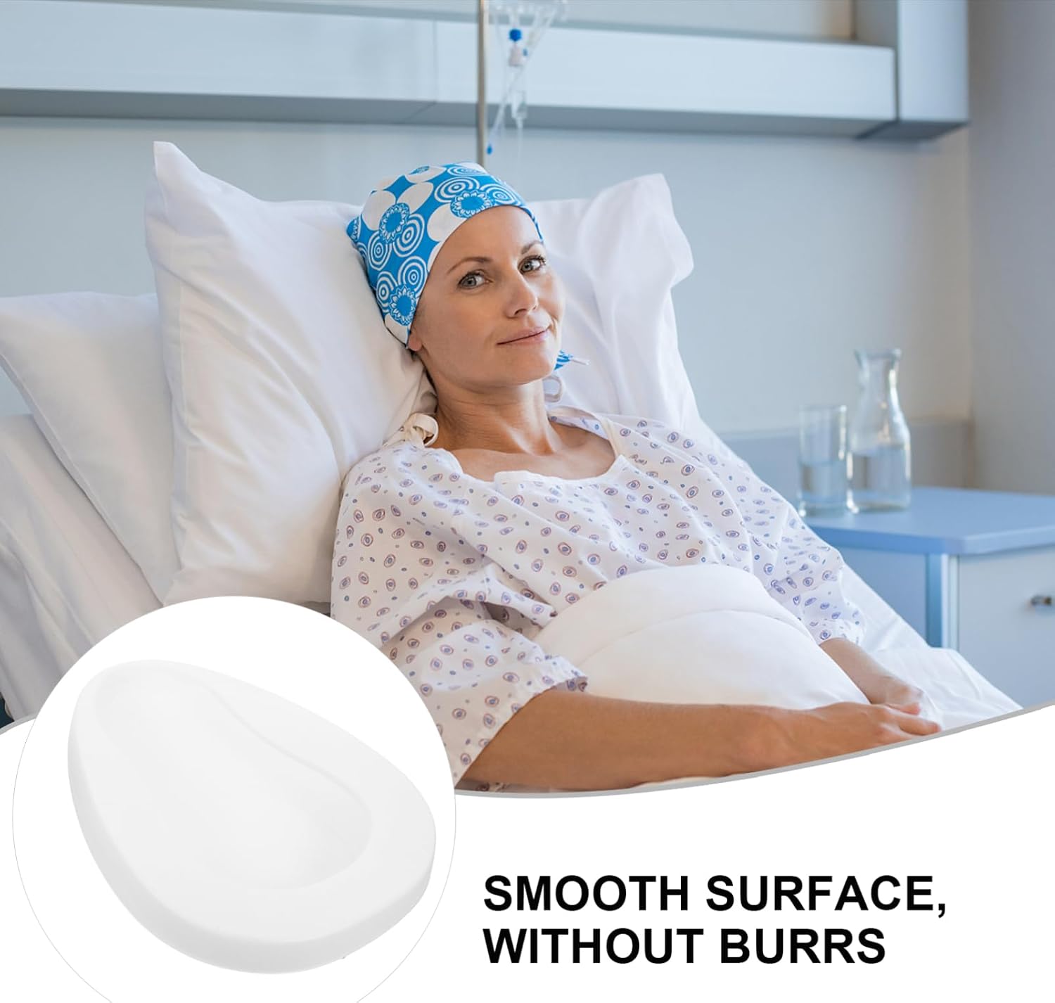 Heavy Duty Bed Pan for Elderly Care Ergonomic Portable Urinal for Bedridden Patients Bedding for Home Use and Pregnant Women