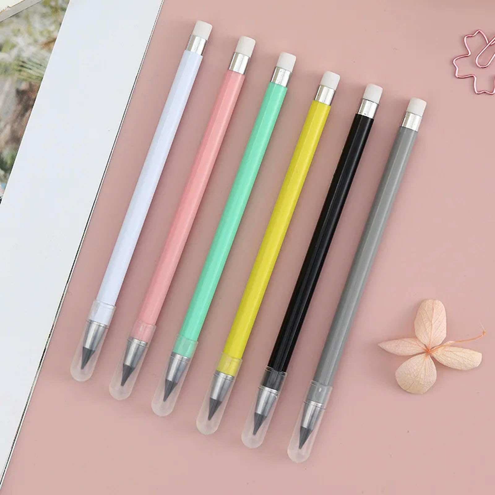 Écrire un crayon, Coffret de 24 crayons effaçables noirs avec mine HB(12Pcs black set)