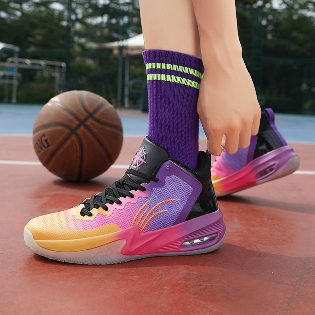 Męskie buty do koszykówki, buty sportowe, amortyzujące wstrząsy, oddychające, do koszykówki, męskie, lekkie buty sportowe, do biegania, antypoślizgowe, sportowe sneakersy, bsk f32, 36 EU