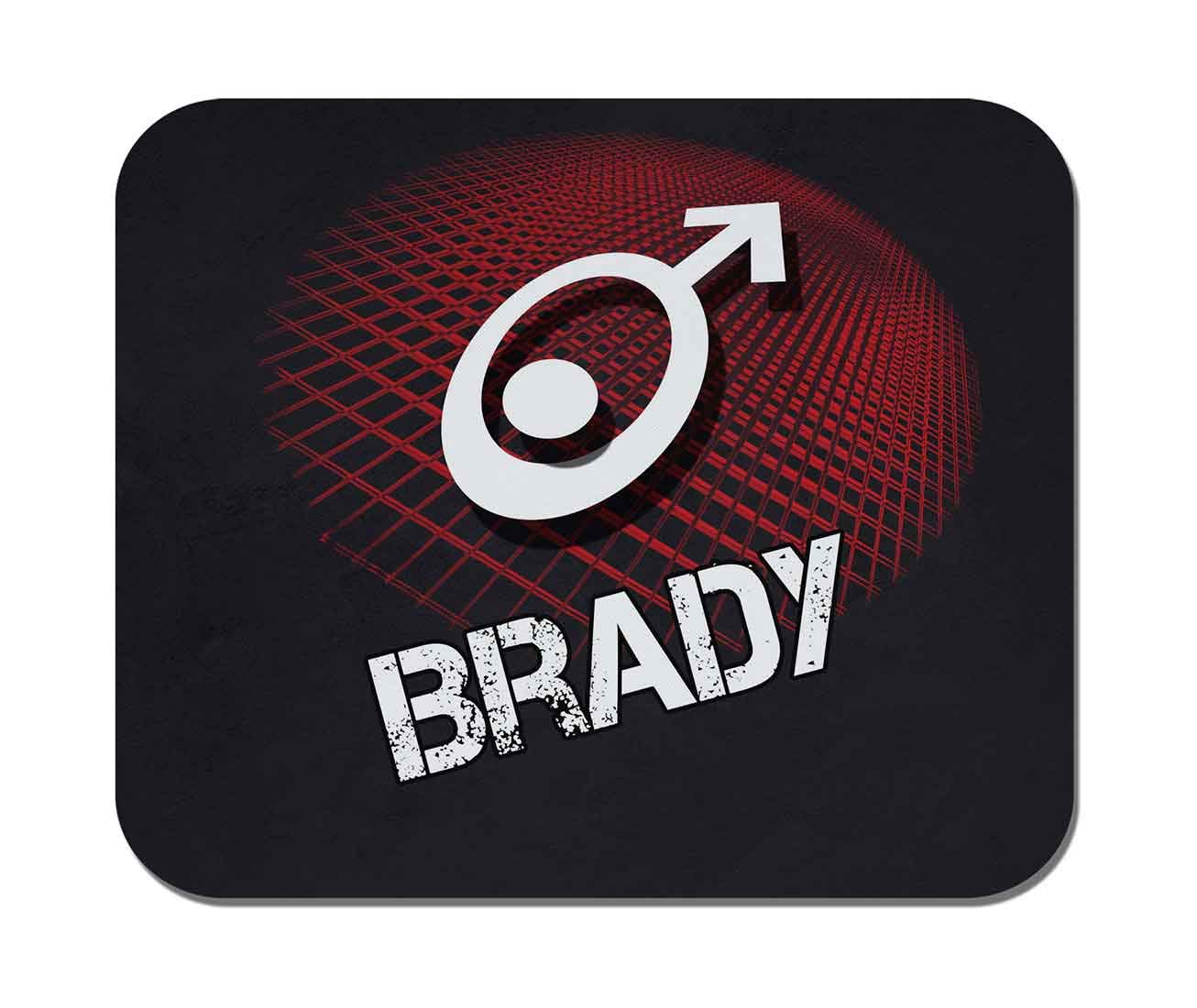 Brady Name - Non-Slip Rubber - Computer, Gaming, Office Mousepad