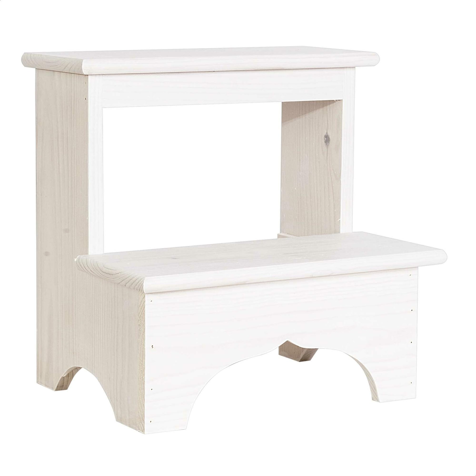 Aranaz Tabouret Escalon Blanc, 40 x 30 x 40