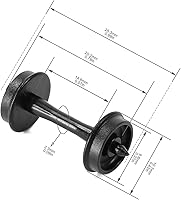 Vista 4 de 24pcs POM Plastic 33'' Ruedas para Modelo Tren 1:87 HO Escala Rueda HP28 (escala HO)