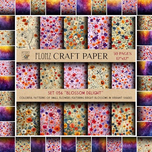 Papier scrapbooking 30x30 pour créer des albums colorés