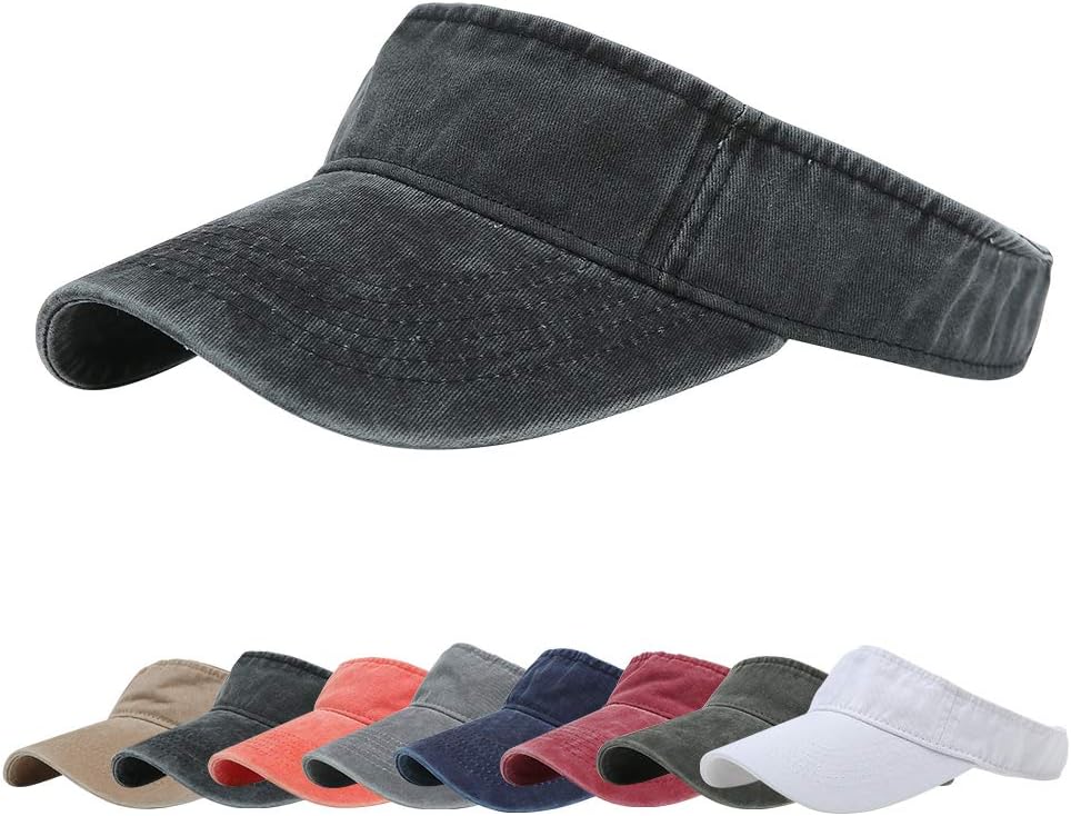 Sport Sun Visor Hats Cotton Ball Caps Empty Top Baseball Sun Cap for Men Women
