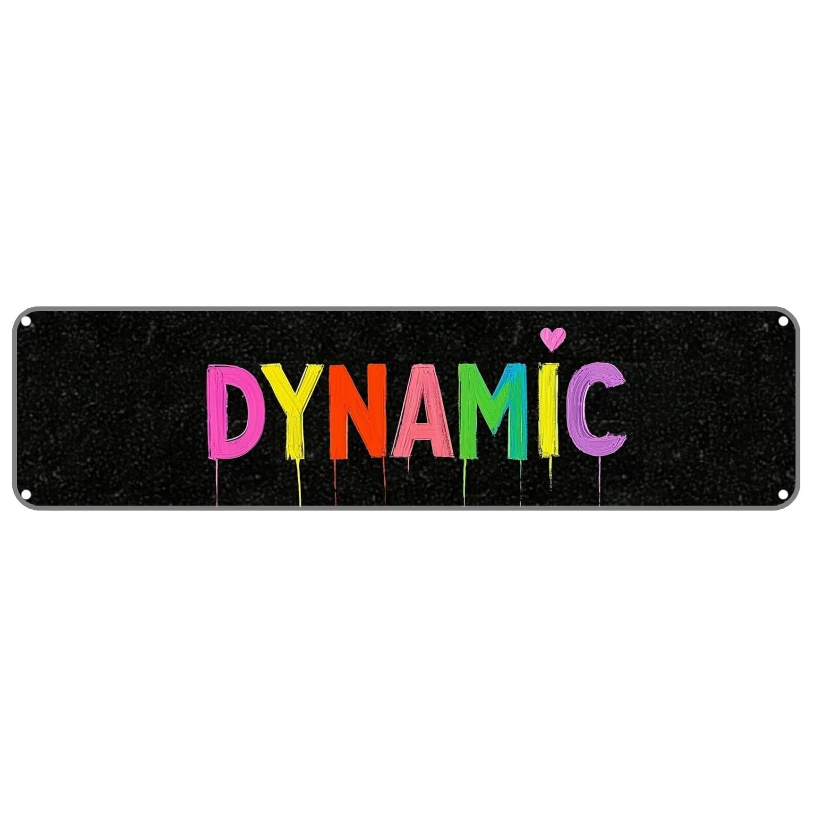 DYNAMIC Tin Sign Christmas Decor Retro Wall Decor For Home Coffee Bar Funny Aluminum Sign 4x16 Inch