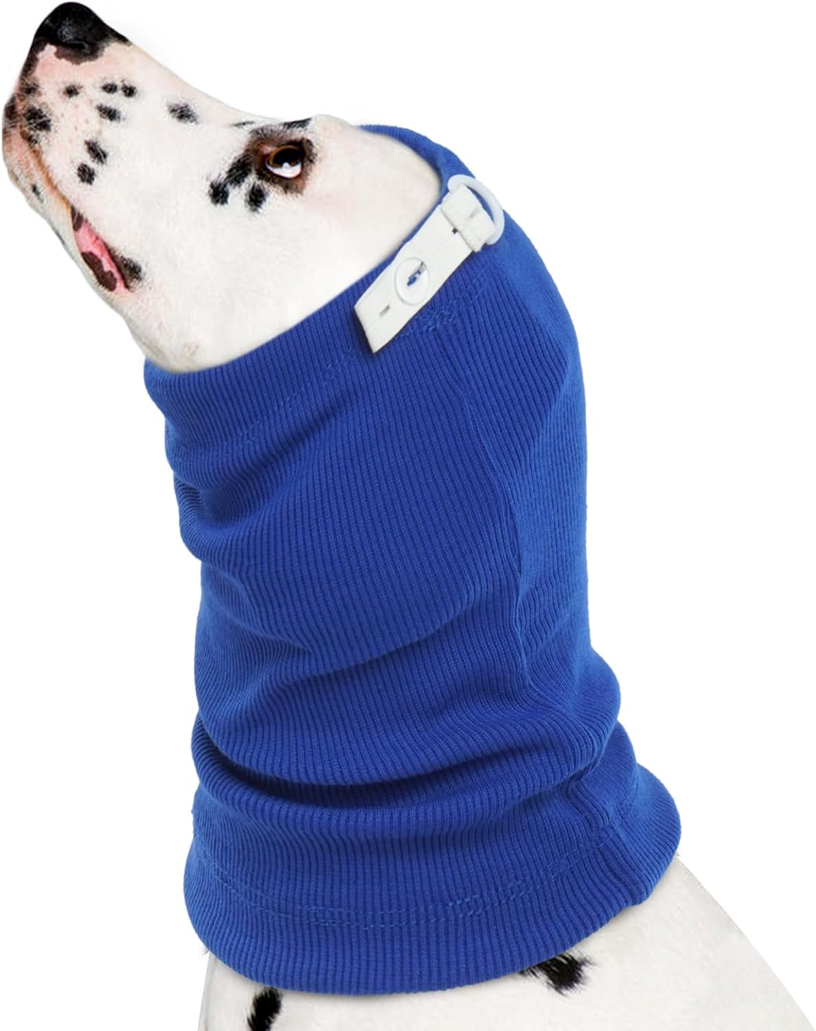 ROZKITCH Canine Calming Hoodie – Ear Cowl for Canines & Cats, Noise Canceling Ear Muff Safety for Nervousness Aid throughout Fireworks & Grooming – Blue L