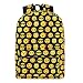 Zicac Kids' Cool Smiling Face Pattern Backpack Student Canvas Emoji Backpack Cute Bags (Black)