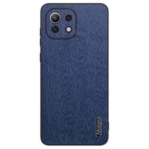 Jiajihua Case Compatible with Xiaomi Mi 11 Lite 4G,Compatible with Xiaomi Mi 11 Lite 5G 2 in 1 Lens Protection Shockproof and Anti-Drop Cover Blue