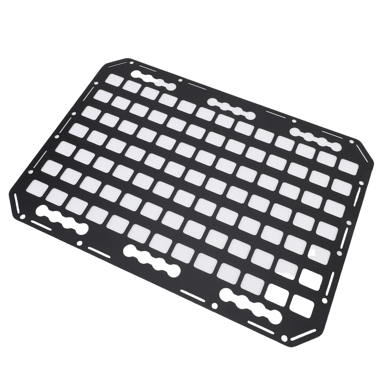 Pannello per Pianale di Camion in Alluminio, Pannello per Rack di Stoccaggio Laterale del Veicolo, Organizer per Carico con Scaffale per Scaffali Molle Multifunzionale con Meccanismo di