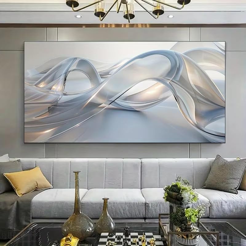 Tableau abstrait dégradé pour sublimer le mur de votre chambre - 3
