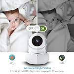 Caméra de sécurité intérieure, Caméra pour animaux de compagnie avec application, WiFi Caméra intérieure pour bébé/chien, 2K Caméra de sécurité pour Baby Monitor, 360° Pan & Tilt IP Caméra pour le suivi, Travaillez avec Alexa,paquet de 4