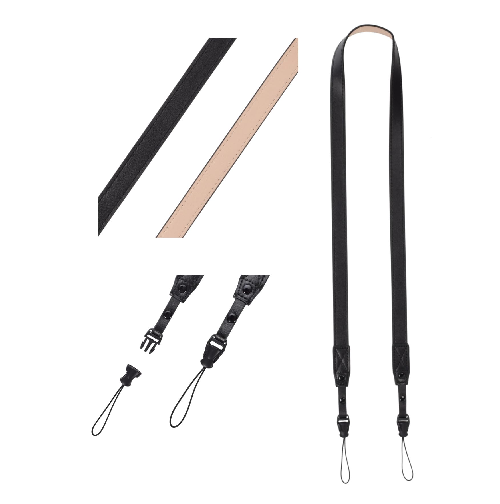 Amazon | エツミ カメラストラップ 2点吊り デュアルポイント レザー