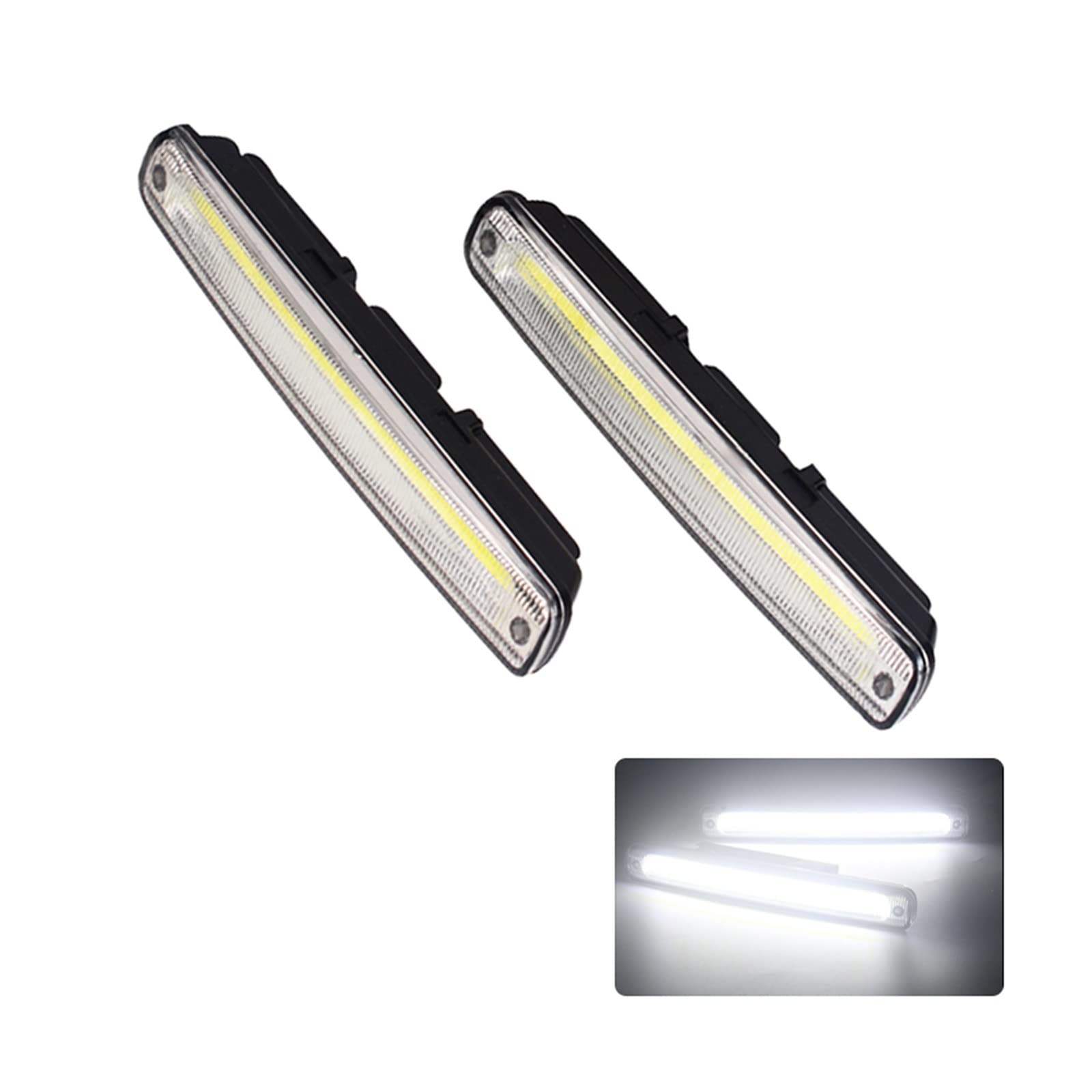 Fendinebbia 2Pcs / Set DRL Luce Di Marcia Diurna Per Auto Lampada Da Giorno A - Con Funzione On/Off Guida Fendinebbia