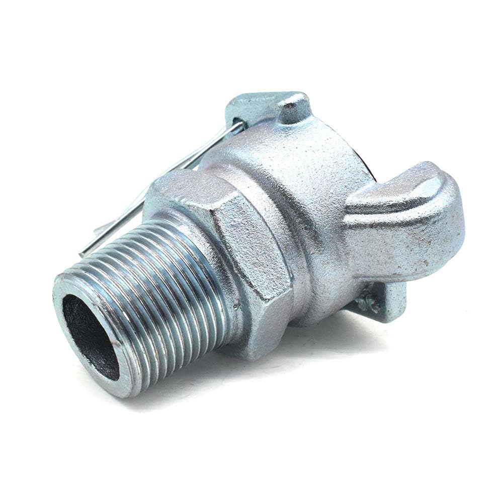 Interstate Pneumatics CU-851 3/4" Male NPT Jack Hammer Coupler - Pack Of 2 Straight Through Couplings