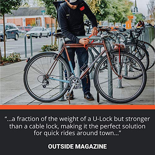 Ottolock Combination Bike Locks - 3 Colors & Sizes (Flash Green - 30 Inch, Otto Orange - 18 Inch, Stealth Black - 60 Inch) #TOP4