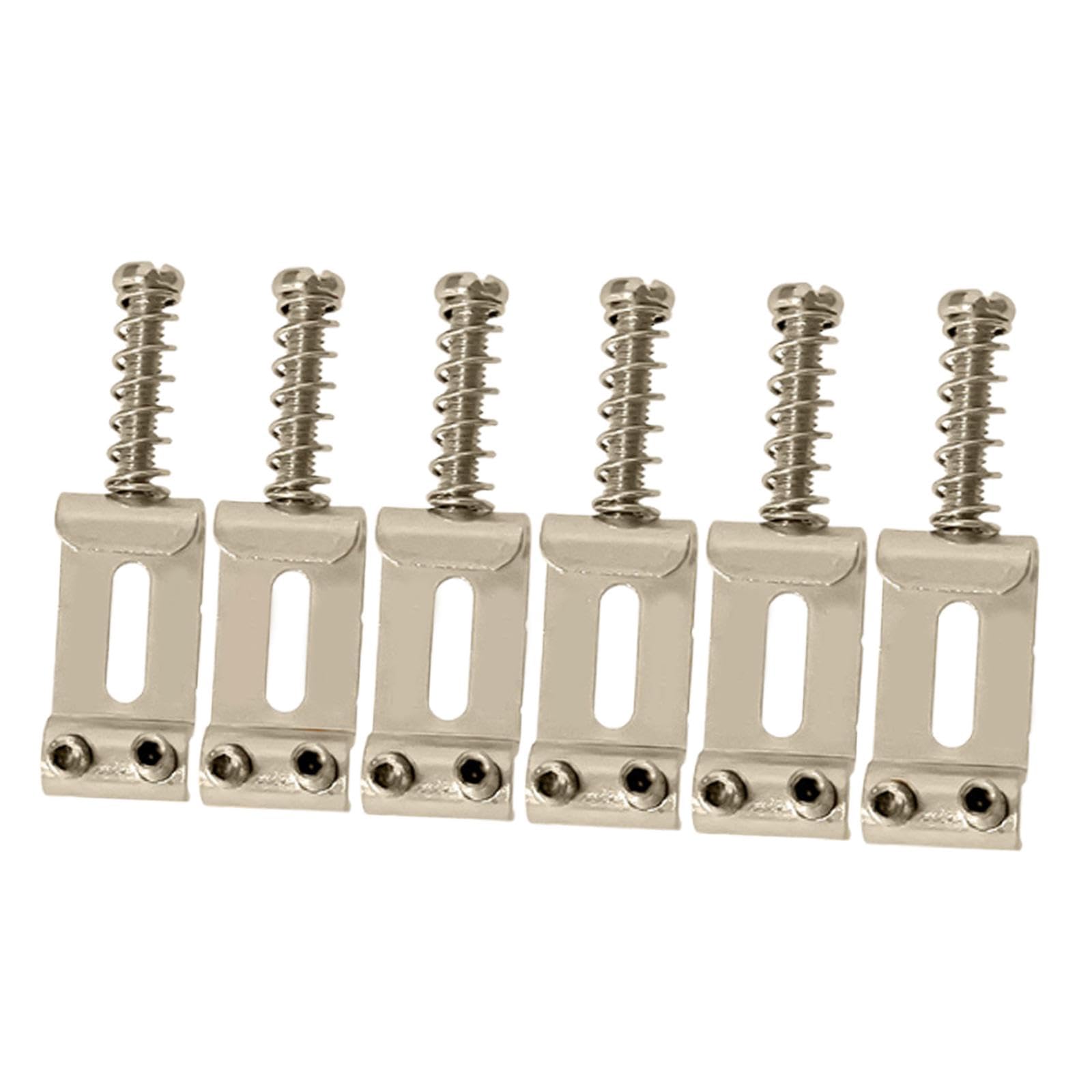 ATORSE 6x Guitar Saddles Instrument Repair Parts 35mm Replacement Easy Installation Silver|Musical Instruments & Gear|Guitars & Basses|Parts & Accessories|Guitar Parts|Saddles-image-6