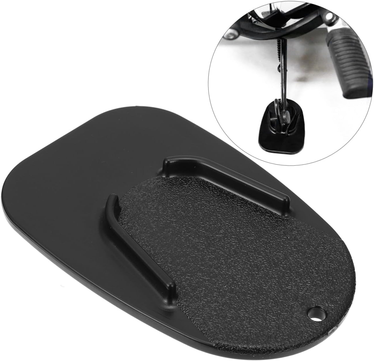 1pc Motorcycle Kickstand Extension Pad Non- Side Stand for Stability Slippery for Dirt Atvs and Off-road Vehicles