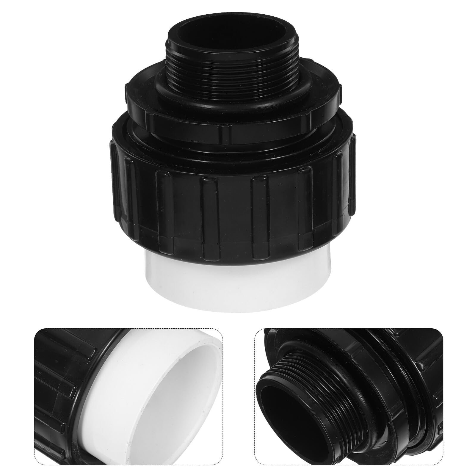 Adaptadores para Bomba de Piscina Resistentes Altas Temperaturas Acoplamiento Deslizante con Sellado Conectores para Mangueras de SPA y Piscina Enterrada Instalación Rápida y