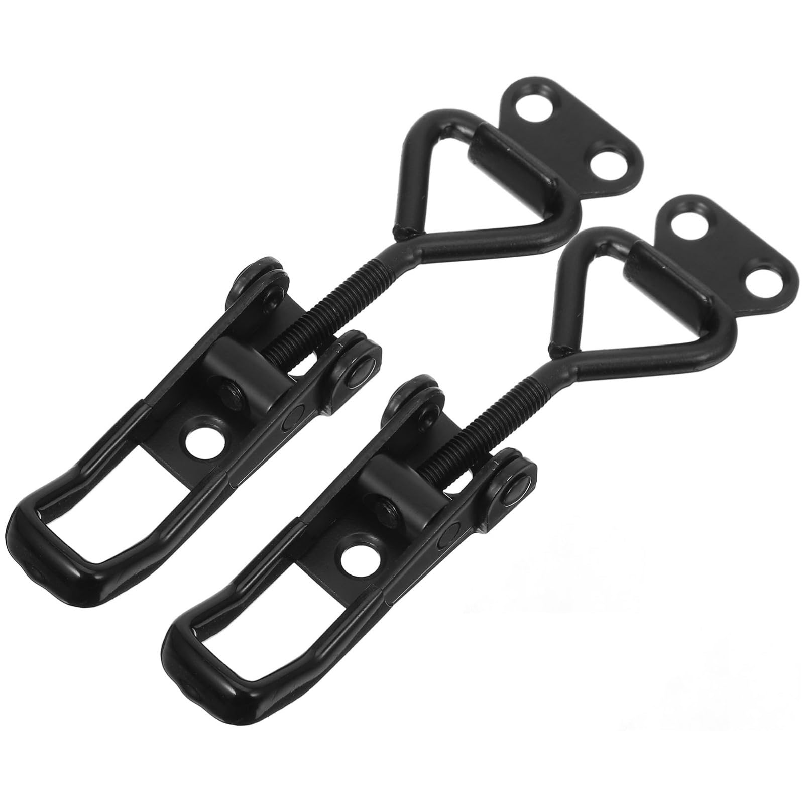 OSALADI 2pcs Quick Release Buckle Heavy Duty Toggle Clamp Latch Adjustable Toggle Clamp Latches Latch Clamp Toggle Clamp Latch Replacement Toggle Latch Metal Cabinet Clasp Lock Black Iron
