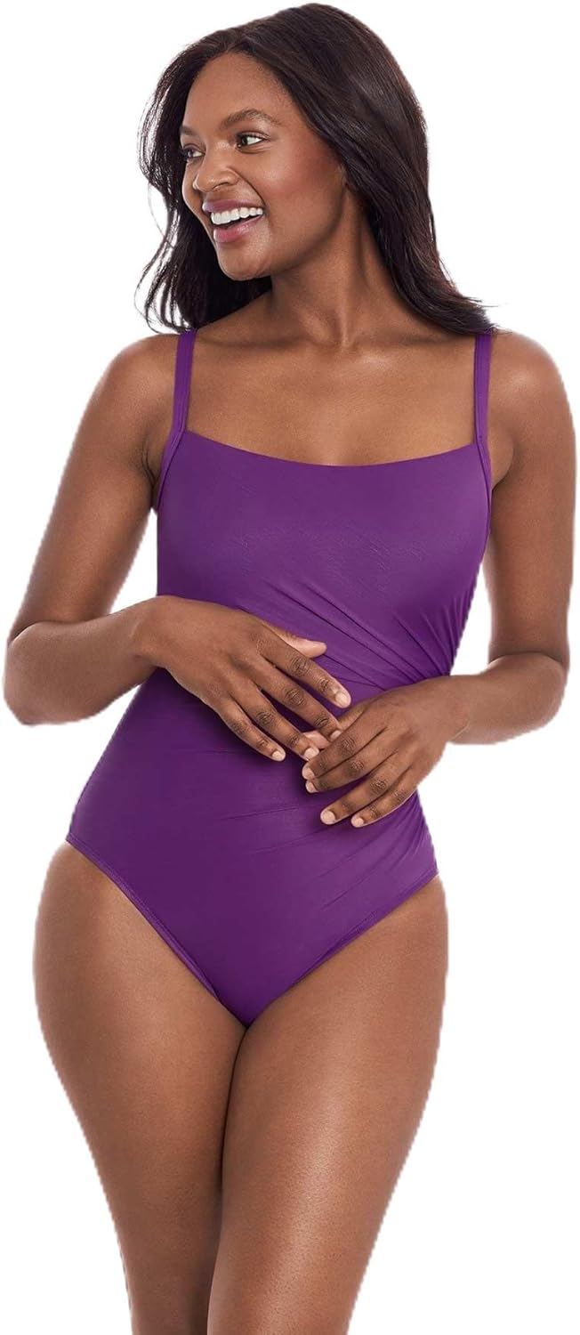 Miraclesuit Women’s Swimwear Rock Solid Starr Underwire Tummy Control One Piece Swimsuit