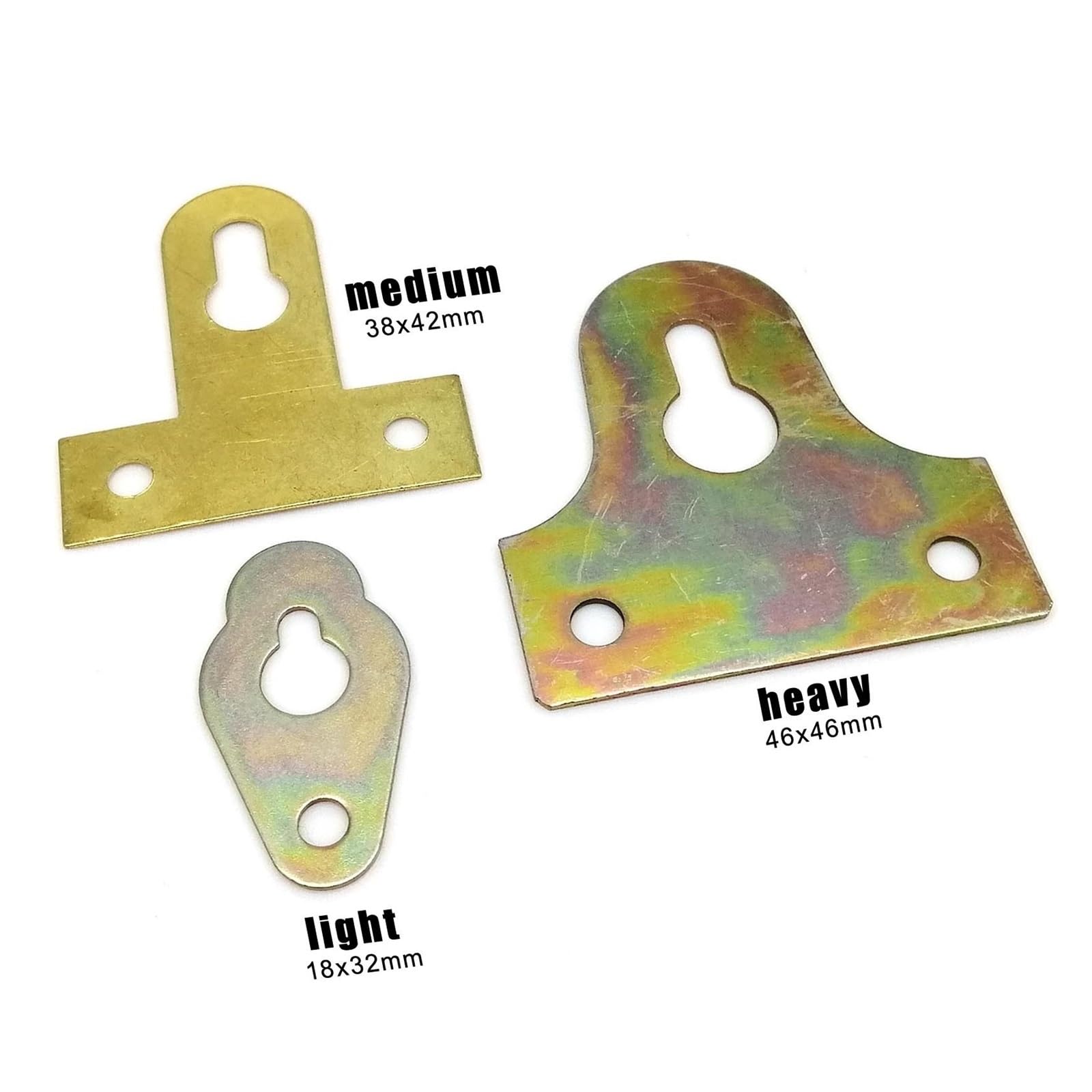 Supports pour Cadres Photo, Supports pour Tableaux, Lot de 10 Crochets de Suspension légers et Robustes for Photos, Peinture à l'huile, œuvres d'art, Miroir, Cadre Mural, Un Trou avec vis