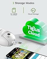 Vista 8 de Cámara de Seguridad 5G/2.4G para Exteriores, Grabación 24/7 Cámaras con Cable para Seguridad del Hogar, Alimentación por Enchufe, PTZ 360°