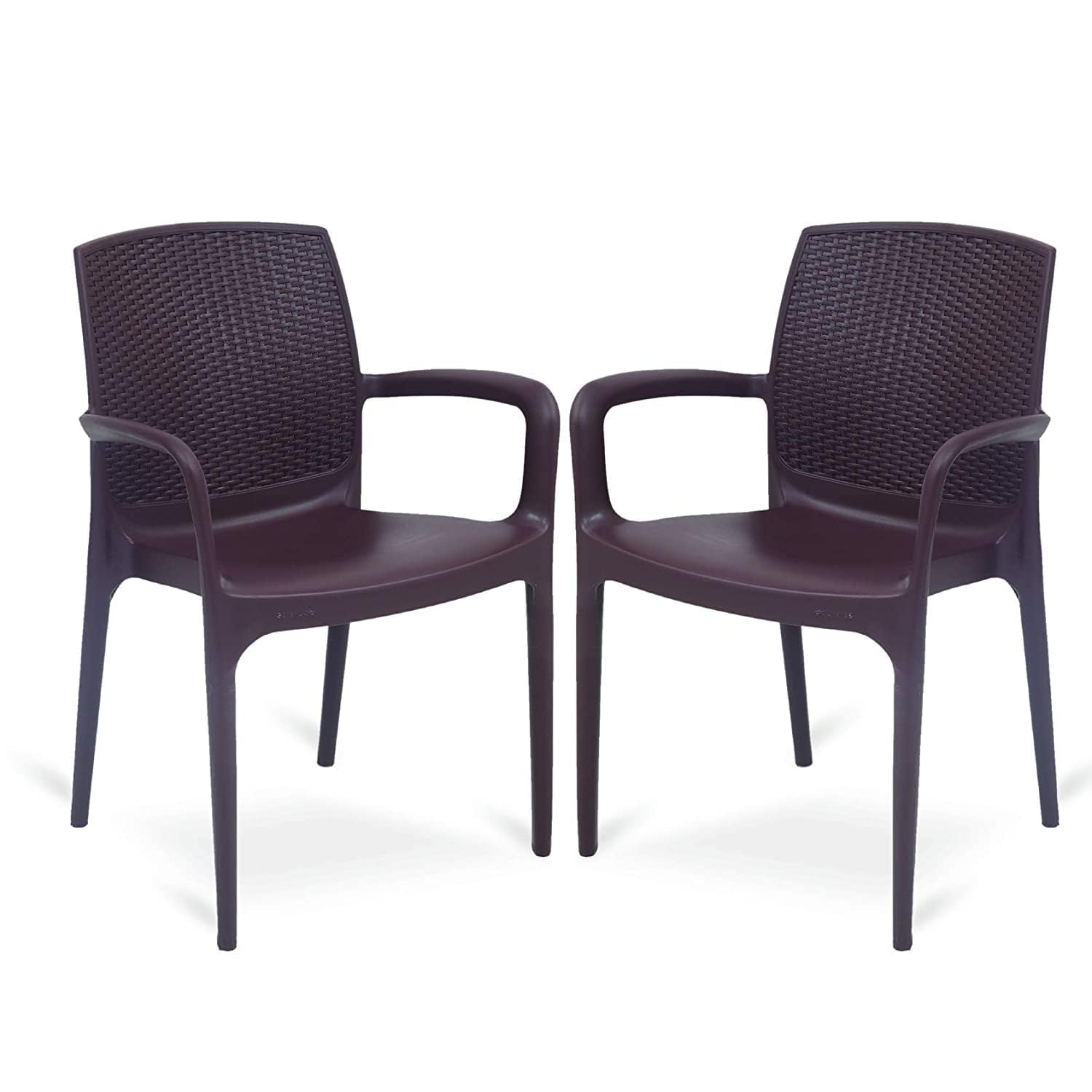 Supreme Texas Heavy Plastic Chair for Indoor/Outdoor Use (Color: Globus Brown; Qnt: 2 Pc.)-image-45