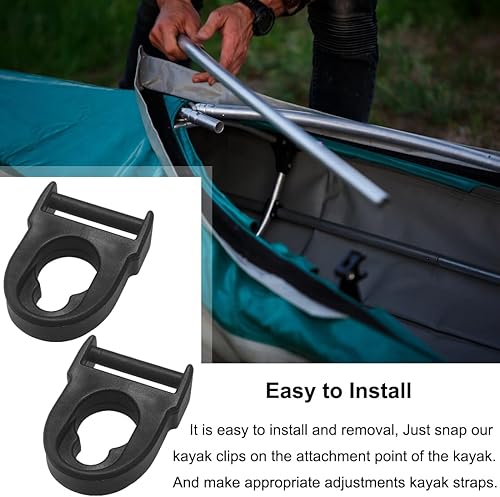 Miniatura 6 de Accesorios para kayak, clips de asiento de repuesto para kayak para toda la vida y emoción y clip de asiento y gancho paquete de repuesto (paquete