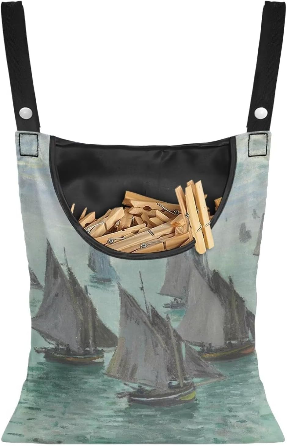 Monet Oil Painting Outdoor Clothespin Bag