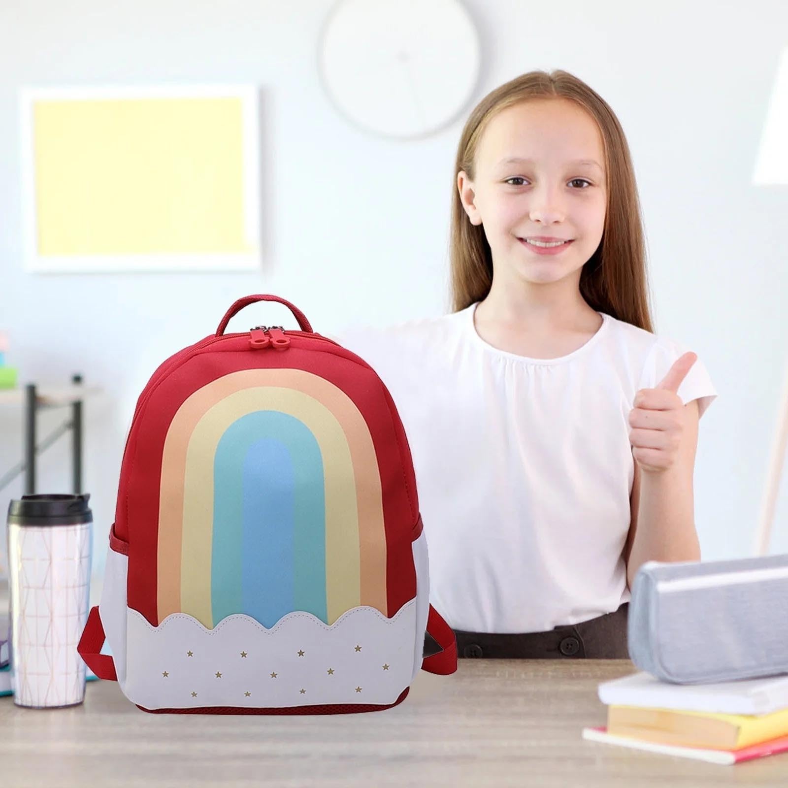 Genérico Mochila Niña Mochila Escolar 6 Años Niña 5 Años 5 Para Motxilla 3 Instituto Maleta Mochilas Escolares Primaria Rosa De Blanco Grande Pequeña Escuela Infantil Bebe Guarderia Personalizada 9