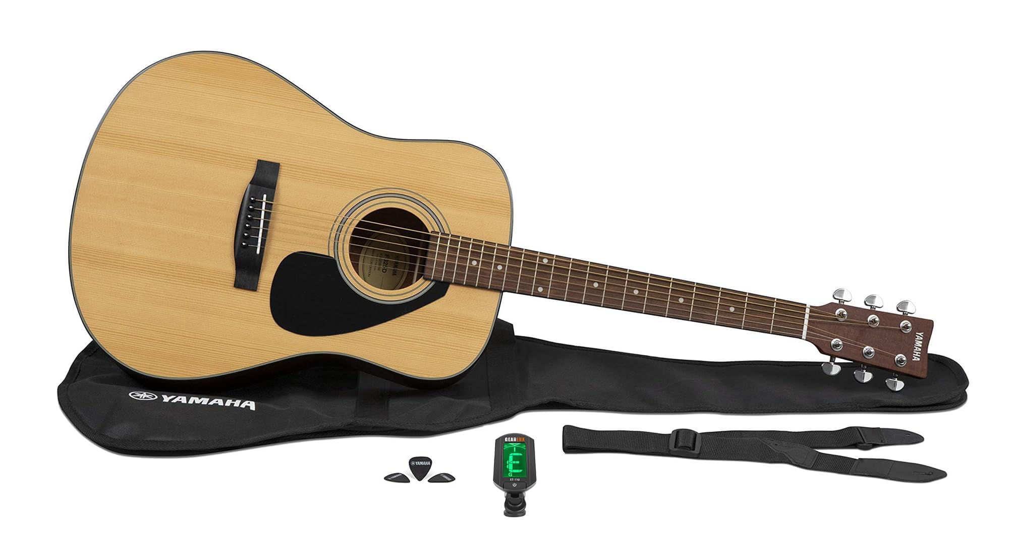 Yamaha GigMaker Standard Acoustic Guitar w/ Gig Bag, Tuner, Strap and Picks - Natural