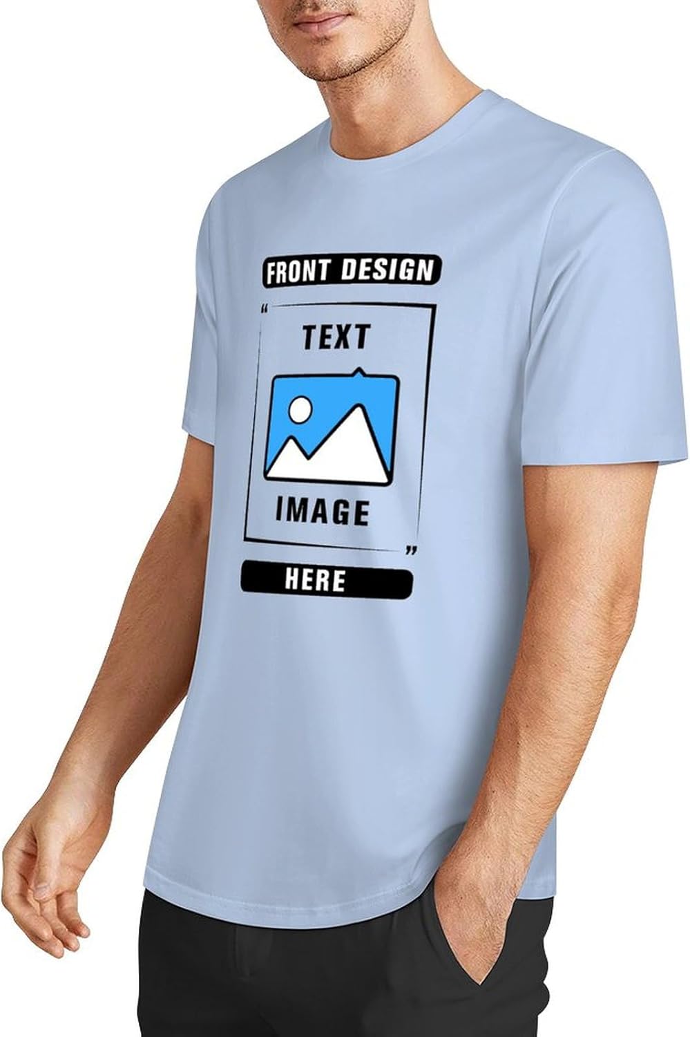 Custom T Shirts, Add Picture/Logo/Text Customized T Shirts for Men/Women Gifts, Personalized Unisex Crewneck Tee Shirt - Image 2