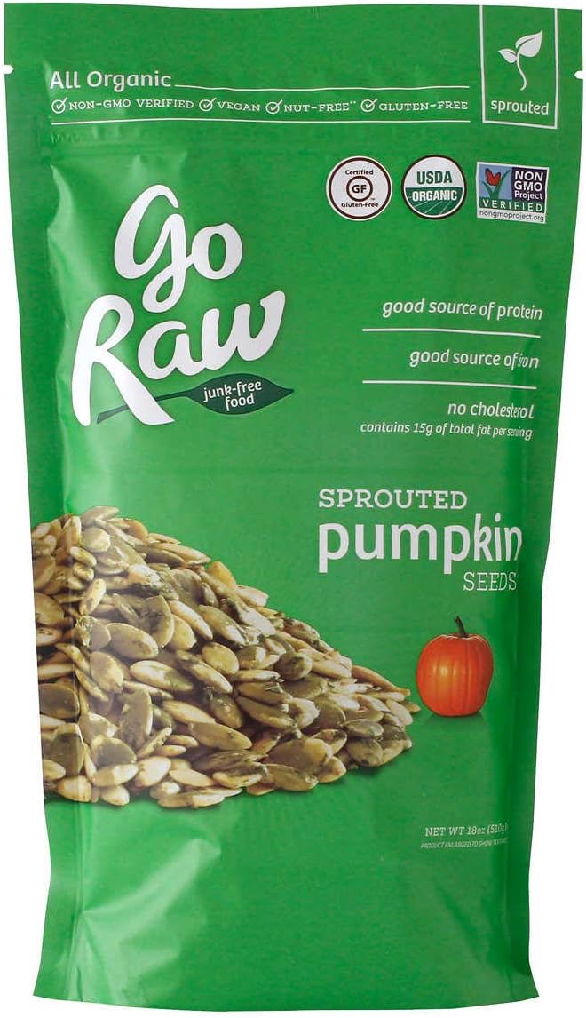 Go Raw Sprouted Pumpkin Seeds, 18 oz