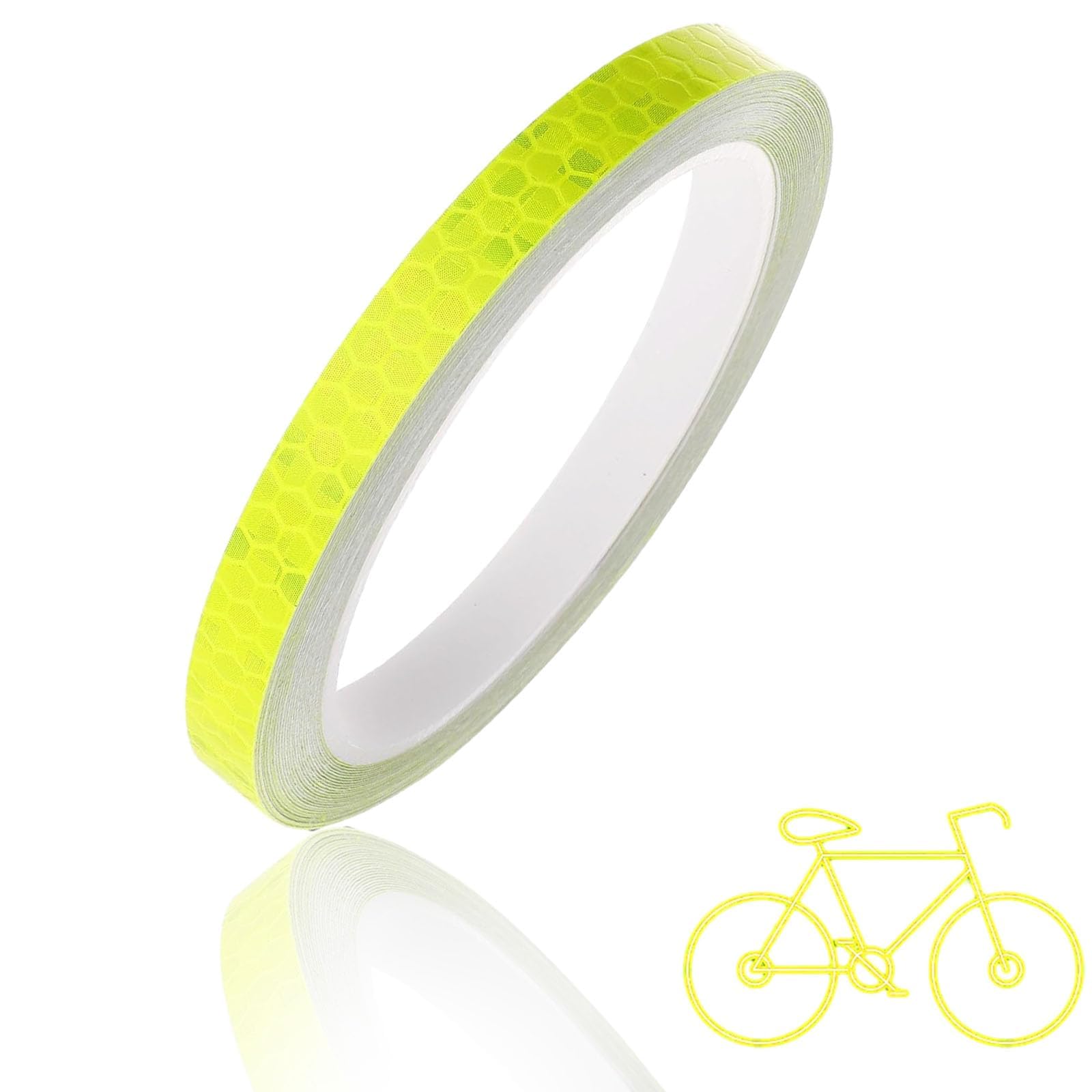 aqlbhz Reflective Stickers Reflective Tape Safety Warning Glow Waterproof Reflective Tape for Clothing Car Motorcycle Outdoor Bicycle Helmet Reflective Strips Fluorescent Tape